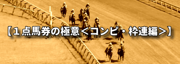 新春「選べる」特典付【１点馬券の極意＜コンピ・枠連編＞】のご案内