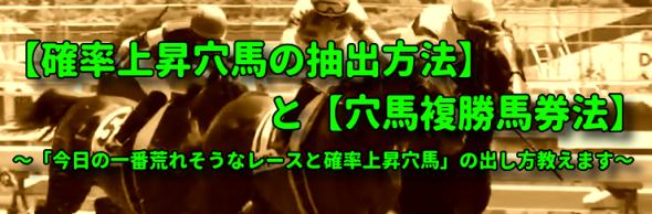 先週中山9Rフロムダスク複勝1090円など!!【確率上昇穴馬の抽出方法】と【穴馬複勝馬券法】買い目配信付