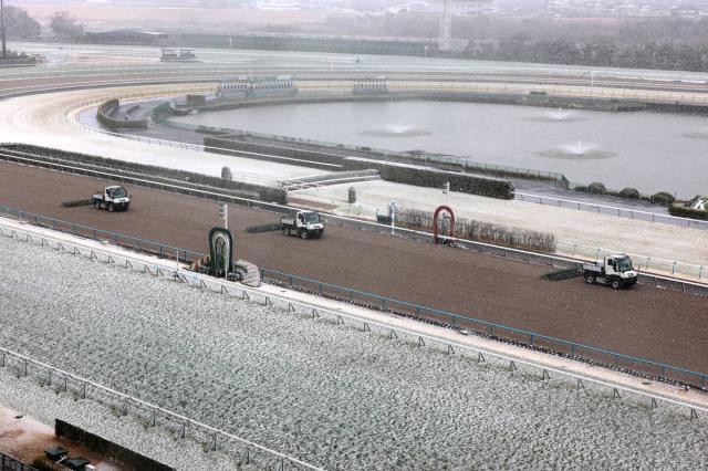 京都競馬は雪の影響で2月9日も中止が決定　2日連続で開催できず　10日に東京と2場で代替競馬開催