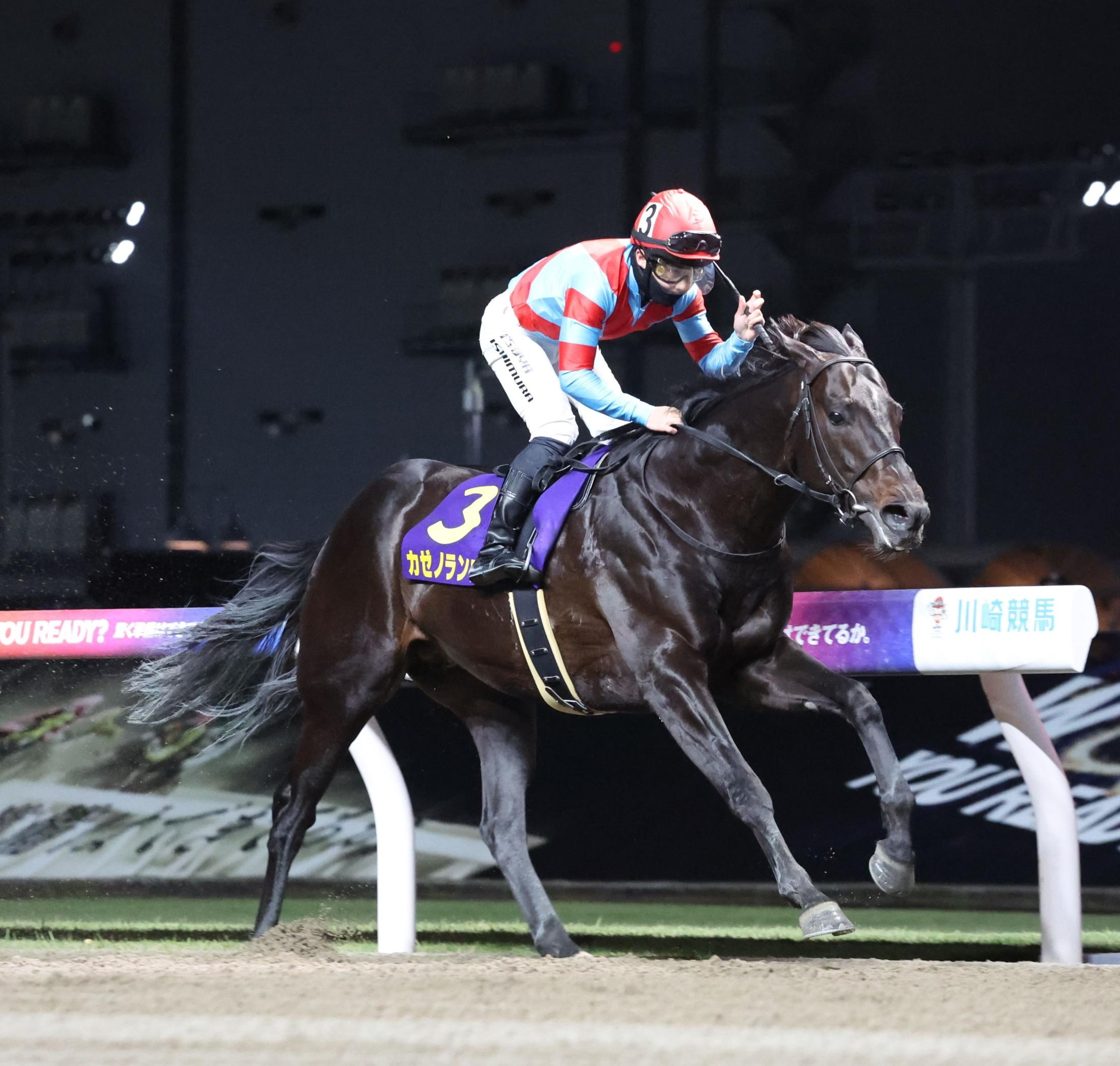 【地方競馬】川崎記念　カゼノランナーが逃げ切りでＪｐｎ１を初制覇　西村淳は「カゼノランナーとともに勝つことができてうれしい」と満面の笑み