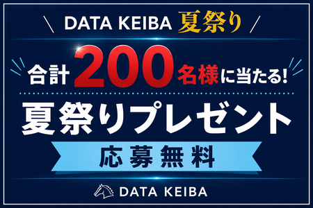【応募無料】合計200名様に当たる！DATA KEIBA 夏祭りプレゼント