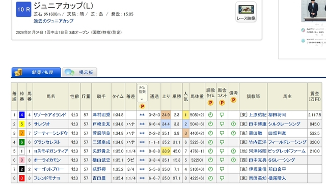 日高Sにリゾートアイランドとか出てくるんか　他