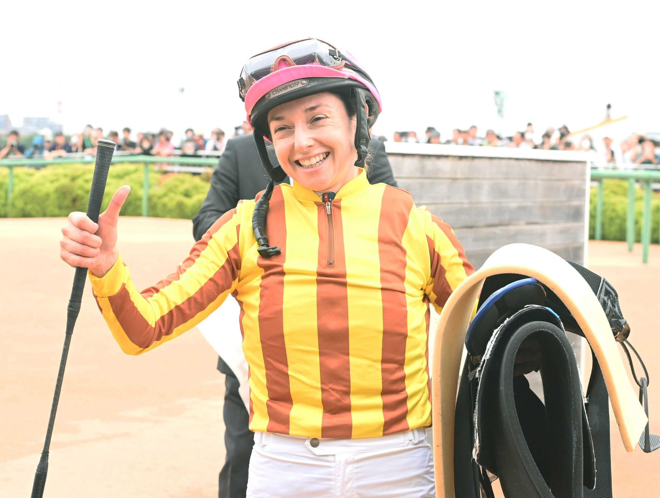 ミシェルが笑顔全開　短期免許で初勝利→連勝「ホッとした。泣きそう」ＪＲＡでは約７年ぶり２勝目